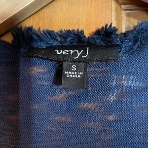 Very J beautiful open front tunic.